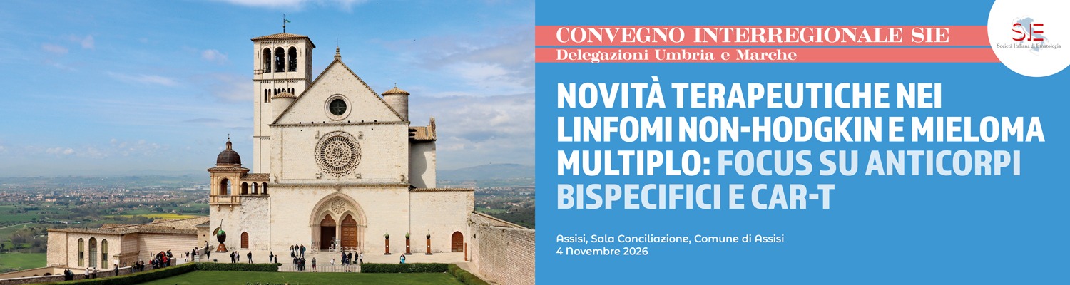 CONVEGNO INTER. SIE - DELEG. UMBRIA E MARCHE - NOVITÀ TERAPEUTICHE NEI LINFOMI NON-HODGKIN E MIELOMA MULTIPLO: FOCUS SU ANTICORPI BISPECIFICI E CAR-T